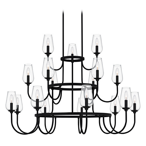 Quoizel Lighting Viscount Matte Black Chandelier