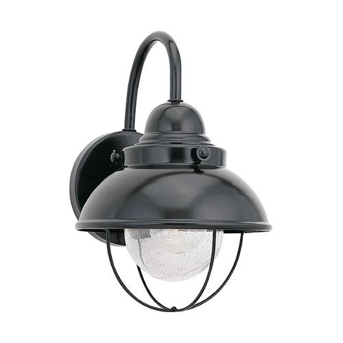 Sebring Outdoor Wall Light in Black by Generation Lighting