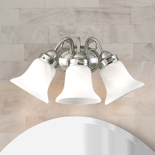 Progress Lighting Bedford Bathroom Light in Brushed Nickel by Progress Lighting P3369-09