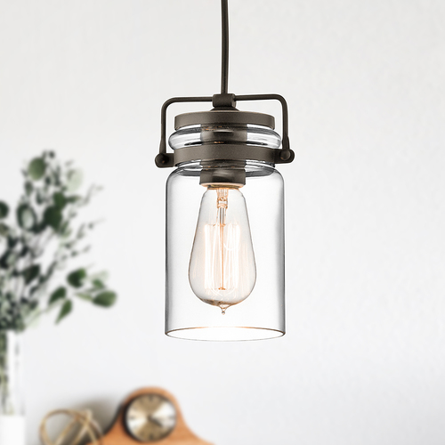 Kichler Lighting Brinley Olde Bronze Mini Pendant by Kichler Lighting 42878OZ