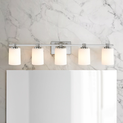 Karlie 5-Light Brushed Nickel Bath Light by Hinkley Lighting