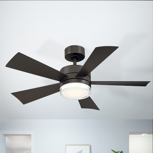 Modern Forms by WAC Lighting Wynd 42-Inch LED Smart Outdoor Fan in Bronze by Modern Forms FR-W1801-42L-27-BZ