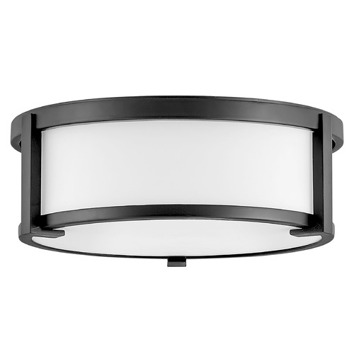 Hinkley Lowell Medium Flush Mount in Black by Hinkley Lighting 3241BK