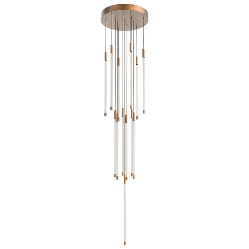 Kuzco Lighting Motif 13-Inch LED Multi-Port Pendant in Brushed Gold by Kuzco Lighting MP75121-BG