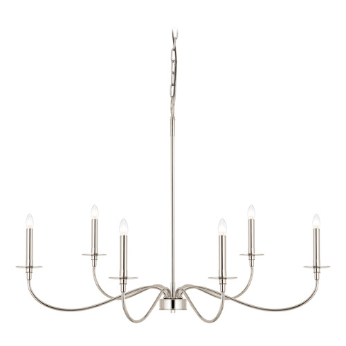 Arrington Polished Nickel Chandelier by Z-Lite