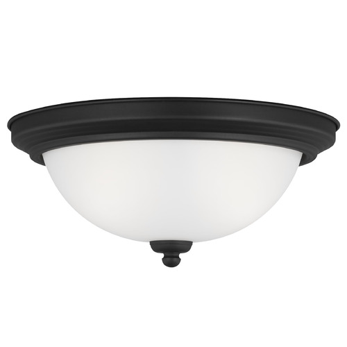 Geary 12.50-Inch LED Flush Mount in Black by Generation Lighting
