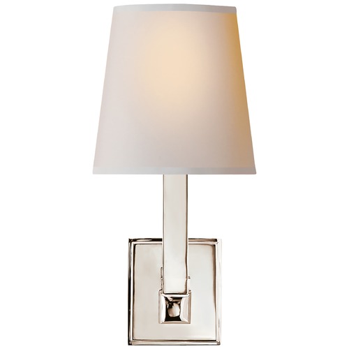 Visual Comfort Signature Collection E.F. Chapman Square Tube Sconce in Polished Nickel by Visual Comfort Signature SL2819PNNP