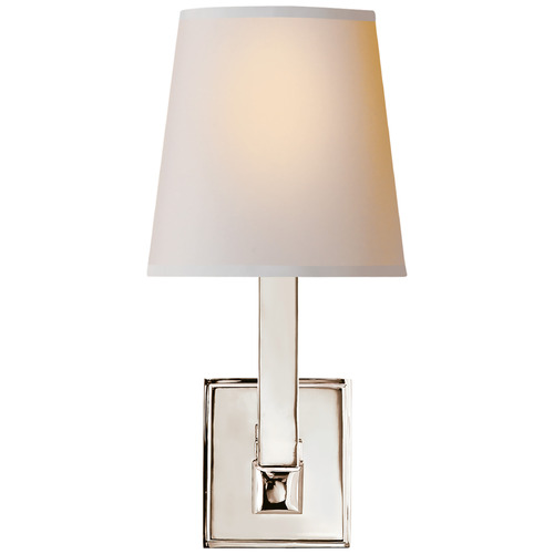 Visual Comfort Signature Collection E.F. Chapman Square Tube Sconce in Polished Nickel by Visual Comfort Signature SL2819PNNP