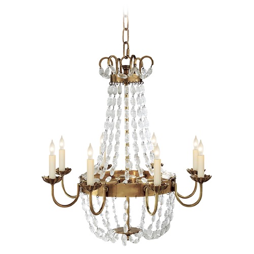 E.F. Chapman Paris Flea Market Chandelier in Brass by Visual Comfort Signature