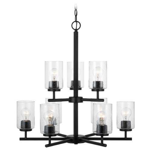 Generation Lighting Oslo 26-Inch Midnight Black Chandelier by Generation Lighting 31172-112