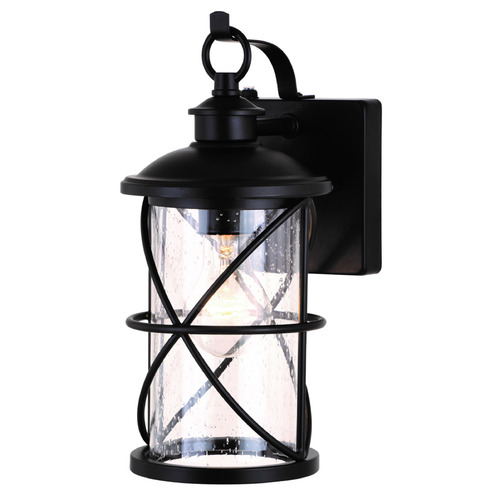 Vaxcel Lighting Adams Black Outdoor Wall Light
