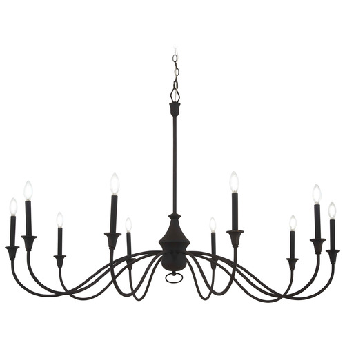 Halifax County Textured Black Chandelier by Minka Lavery