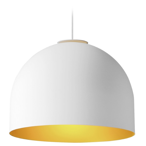 ET2 Lighting Foster White & Gold LED Pendant by ET2 Lighting E34604-54WTGLD