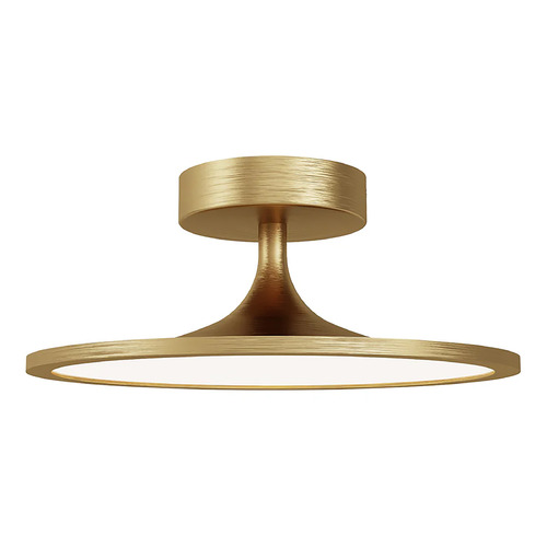 Alora Lighting Issa Brushed Gold LED Semi-Flushmount Light