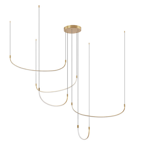 Kuzco Lighting Talis Brushed Gold LED Multi-Light Pendant