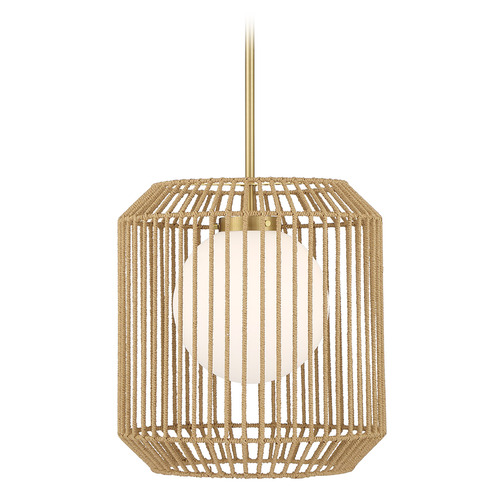 Savoy House Lighting Pastis Warm Brass Pendant Light with Globe Shade