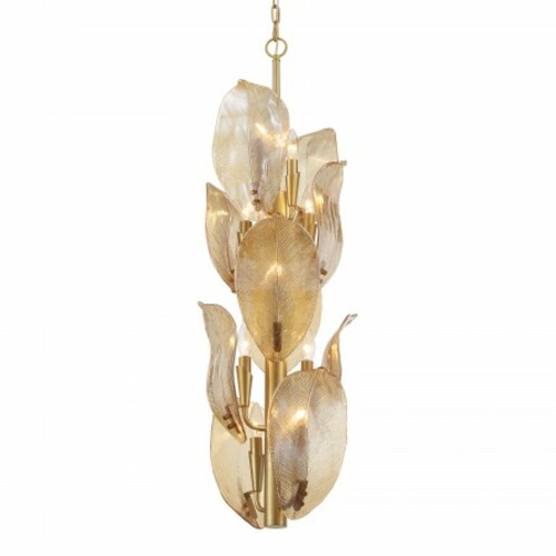 Orchid 10-Light Pendant in Legacy Brass by Metropolitan