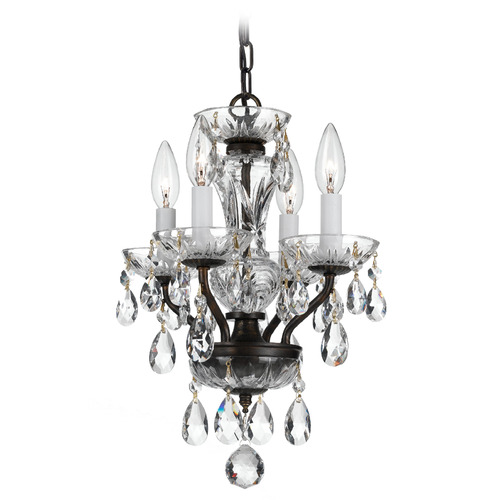 Crystorama Lighting Traditional Crystal English Bronze Crystal Chandelier