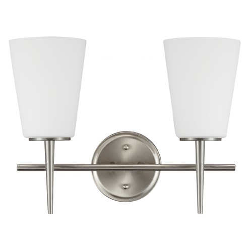 Driscoll 15.50-Inch Bath Light in Brushed Nickel by Generation Lighting