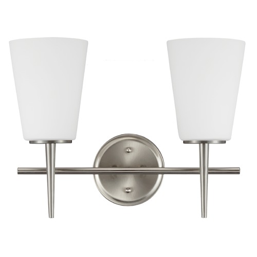 Generation Lighting Driscoll 15.50-Inch Bath Light in Brushed Nickel by Generation Lighting 4440402-962