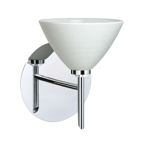 Besa Lighting Domi Chrome LED Sconce