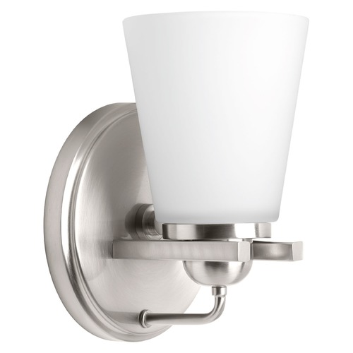 Progress Lighting Flight Brushed Nickel Sconce by Progress Lighting P300000-009