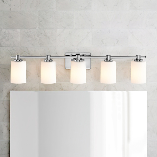 Karlie 5-Light Chrome Bath Light by Hinkley Lighting