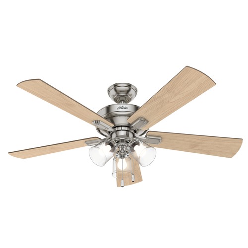Hunter Fan Company 52-Inch Brushed Nickel LED Ceiling Fan by Hunter Fan Company 54206