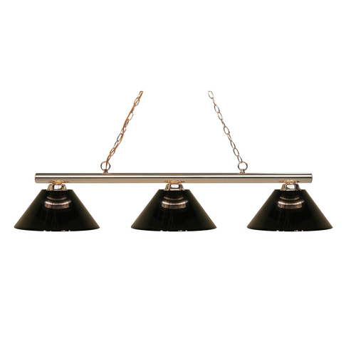 Sharp Shooter Polished Brass Billiard Light by Z-Lite