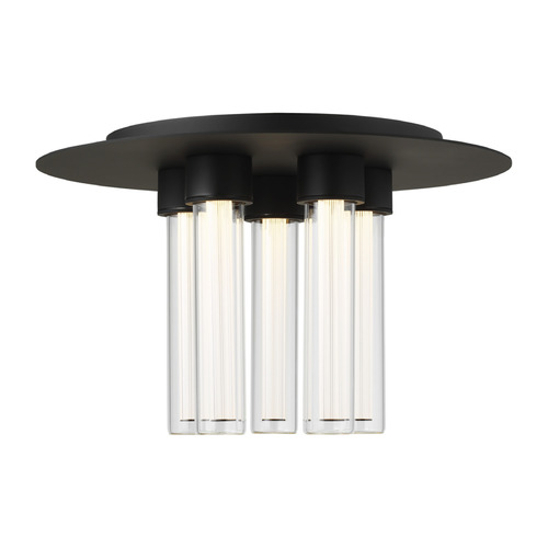 Visual Comfort Modern Collection Sean Lavin Kola 13-Inch LED Flush Mount in Black by Visual Comfort Modern 700FMKLA13B-LED927