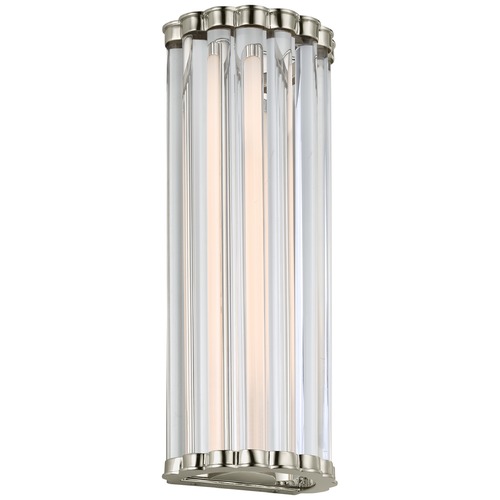 Chapman & Myers Kean 14-Inch Sconce in Nickel by Visual Comfort Signature
