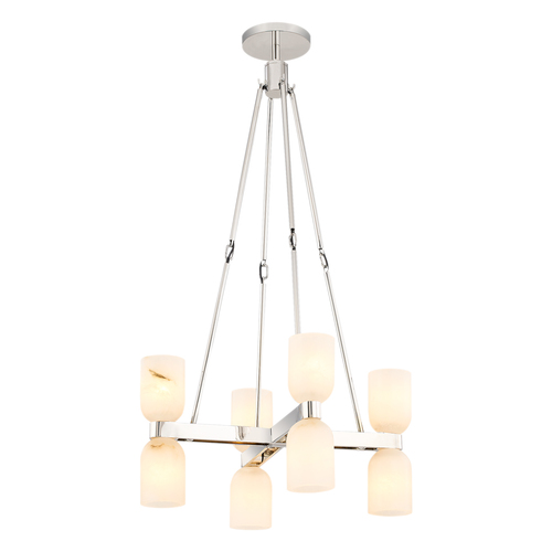 Alora Lighting Elisa Carlucci Lucian Polished Nickel Chandelier