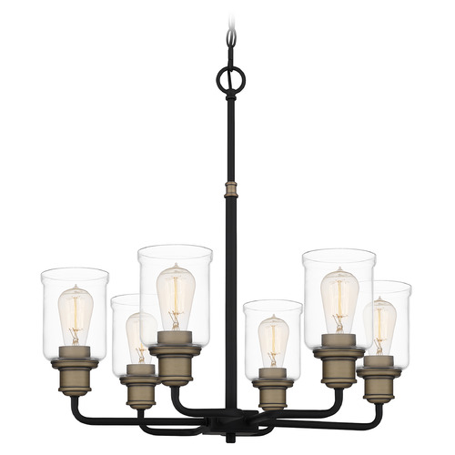 Quoizel Lighting Cox 25-Inch Chandelier in Matte Black by Quoizel Lighting COX5025MBK