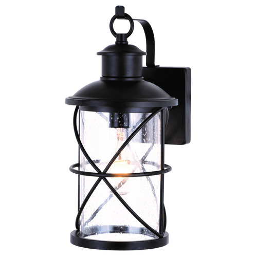 Vaxcel Lighting Adams Black Outdoor Wall Light