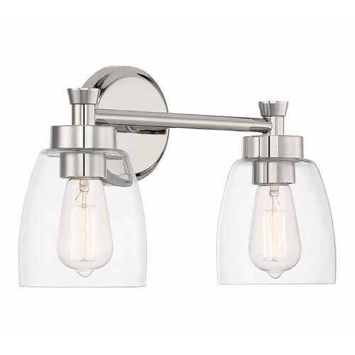Henning Polished Nickel Bathroom Light by Craftmade Lighting