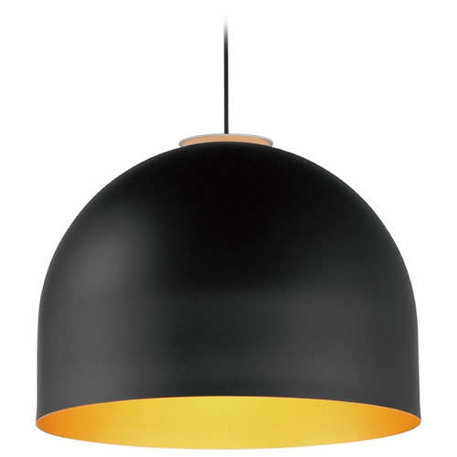 ET2 Lighting Foster Black & Gold LED Pendant by ET2 Lighting E34606-54BKGLD