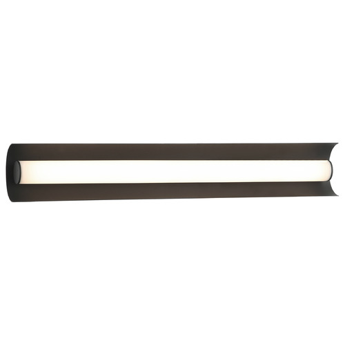 Norvan Matte Black LED Vertical Bathroom Light by Matteo Lighting