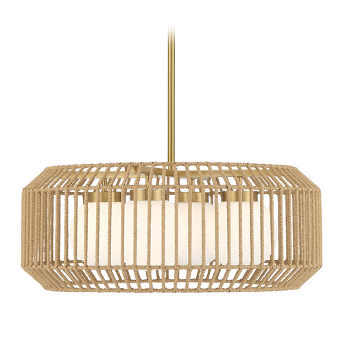 Savoy House Savoy House Lighting Pastis Warm Brass Pendant Light with Globe Shade 7-2041-4-322