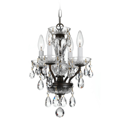Crystorama Lighting Traditional Crystal English Bronze Crystal Chandelier