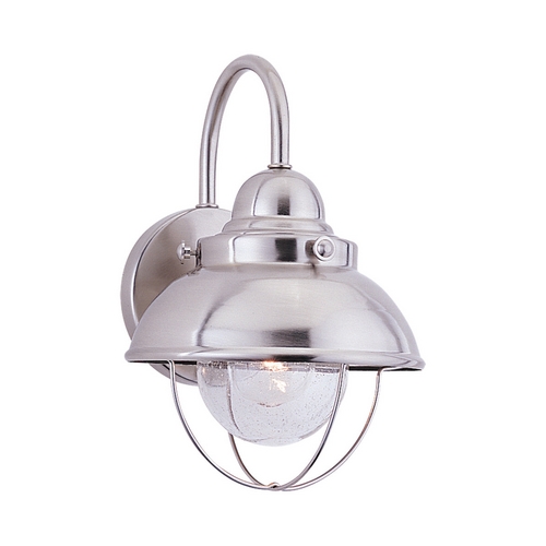 Sebring Outdoor Wall Light in Brushed Stainless by Generation Lighting