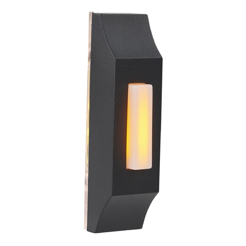Design Classics Lighting Black LED Lighted Doorbell Button DB1-TBK