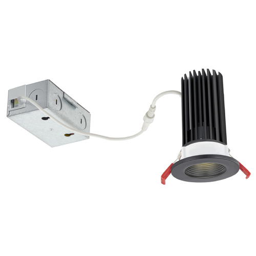Recesso Lighting by Dolan Designs 5CCT 2'' LED Canless 15W Baffle Black Recessed Light 38Deg by Recesso RL02-15W38-5CCT/BK BAFFLE TRM