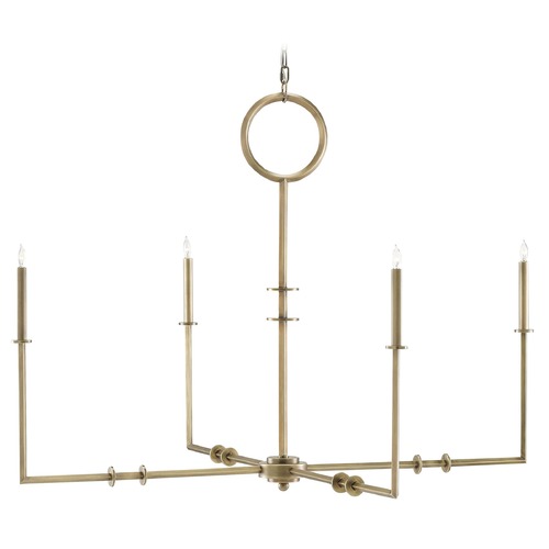 Currey and Company Lighting Rogue Chandelier in Antique Brass by Currey & Company 9000-0085