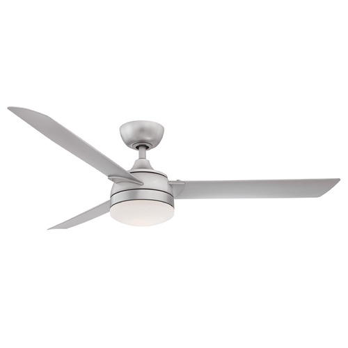 Fanimation Fans Xeno Wet Silver LED Ceiling Fan with Light