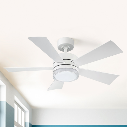 Wynd 42-Inch LED Smart Outdoor Fan in Matte White 2700K by Modern Forms