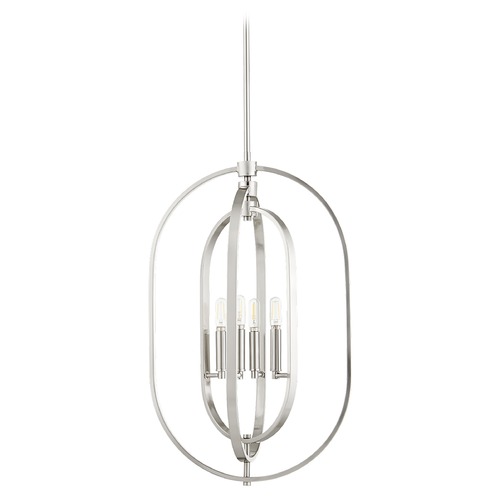 Quorum Lighting Satin Nickel Pendant by Quorum Lighting 8610-4-65