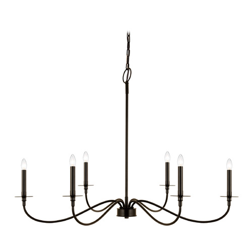 Z-Lite Arrington Matte Black Chandelier by Z-Lite 2301-42MB