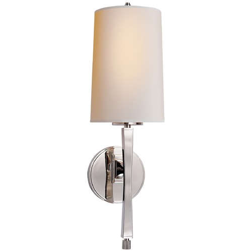 Visual Comfort Signature Collection Thomas OBrien Edie Sconce in Polished Nickel by Visual Comfort Signature TOB2740PNNP