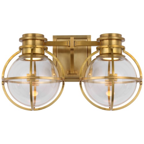 Visual Comfort Signature Collection Chapman & Myers Gracie LED Vanity Light in Brass by Visual Comfort Signature CHD2482ABCG