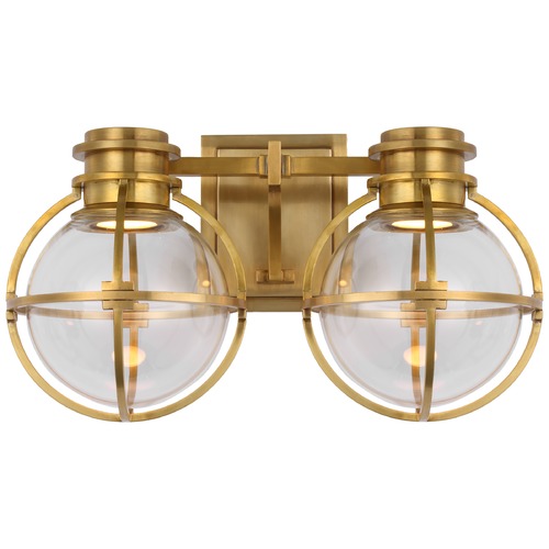 Chapman & Myers Gracie LED Vanity Light in Brass by Visual Comfort Signature